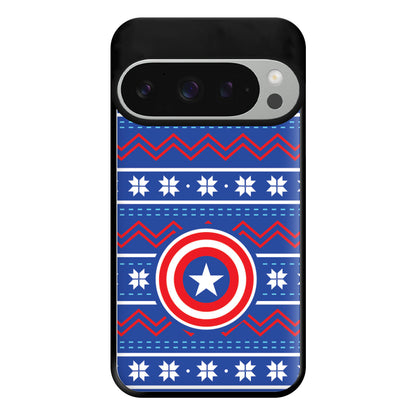 Captain Christmas Pattern Phone Case for Google Pixel 9 Pro XL