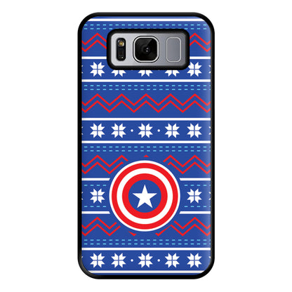 Captain Christmas Pattern Phone Case for Galaxy S8 Plus