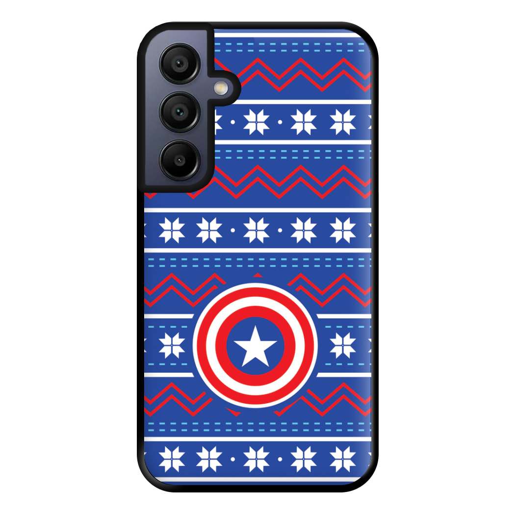 Captain Christmas Pattern Phone Case for Galaxy A15