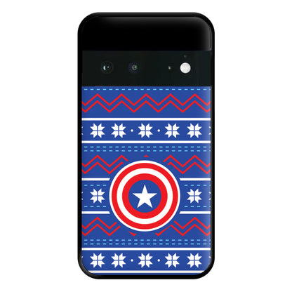 Captain Christmas Pattern Phone Case for Google Pixel 6a