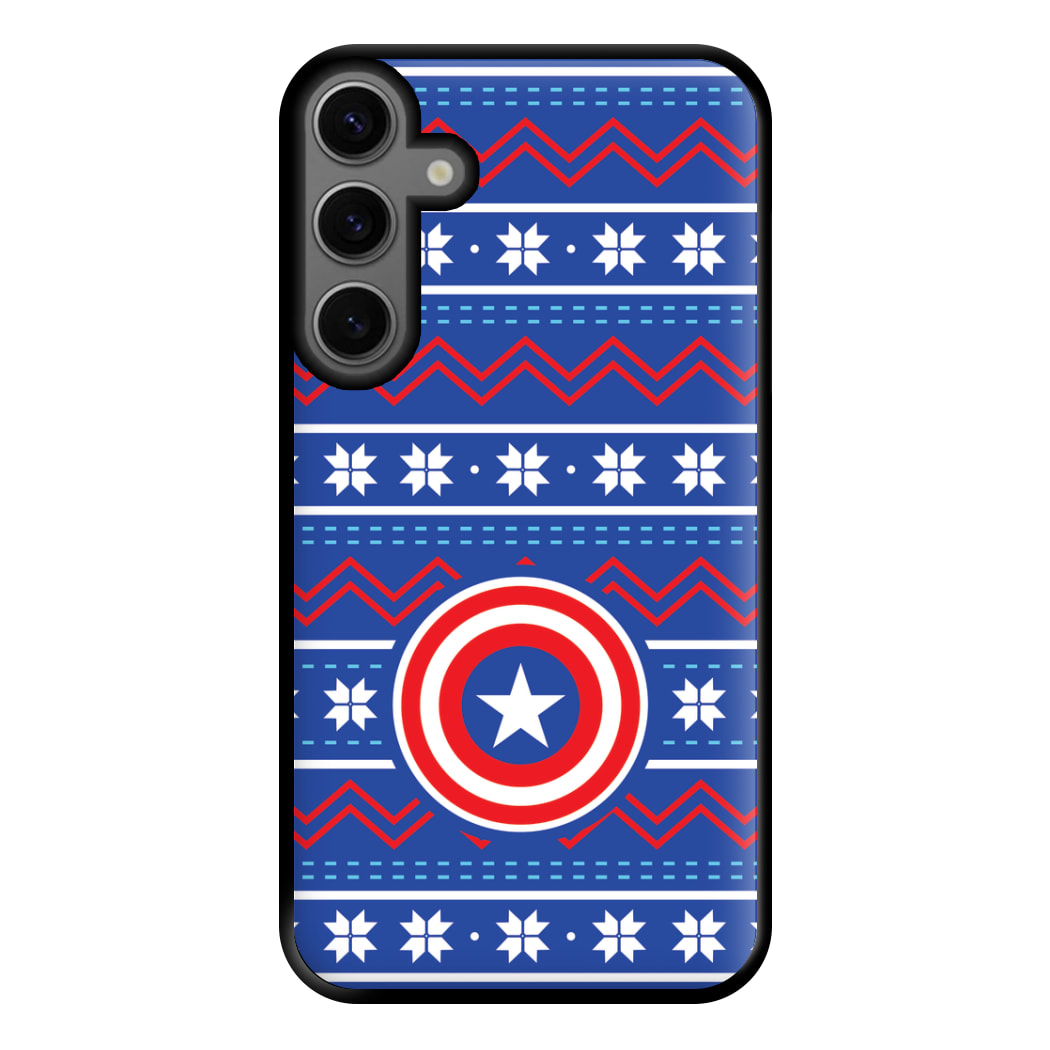 Captain Christmas Pattern Phone Case for Galaxy S23FE