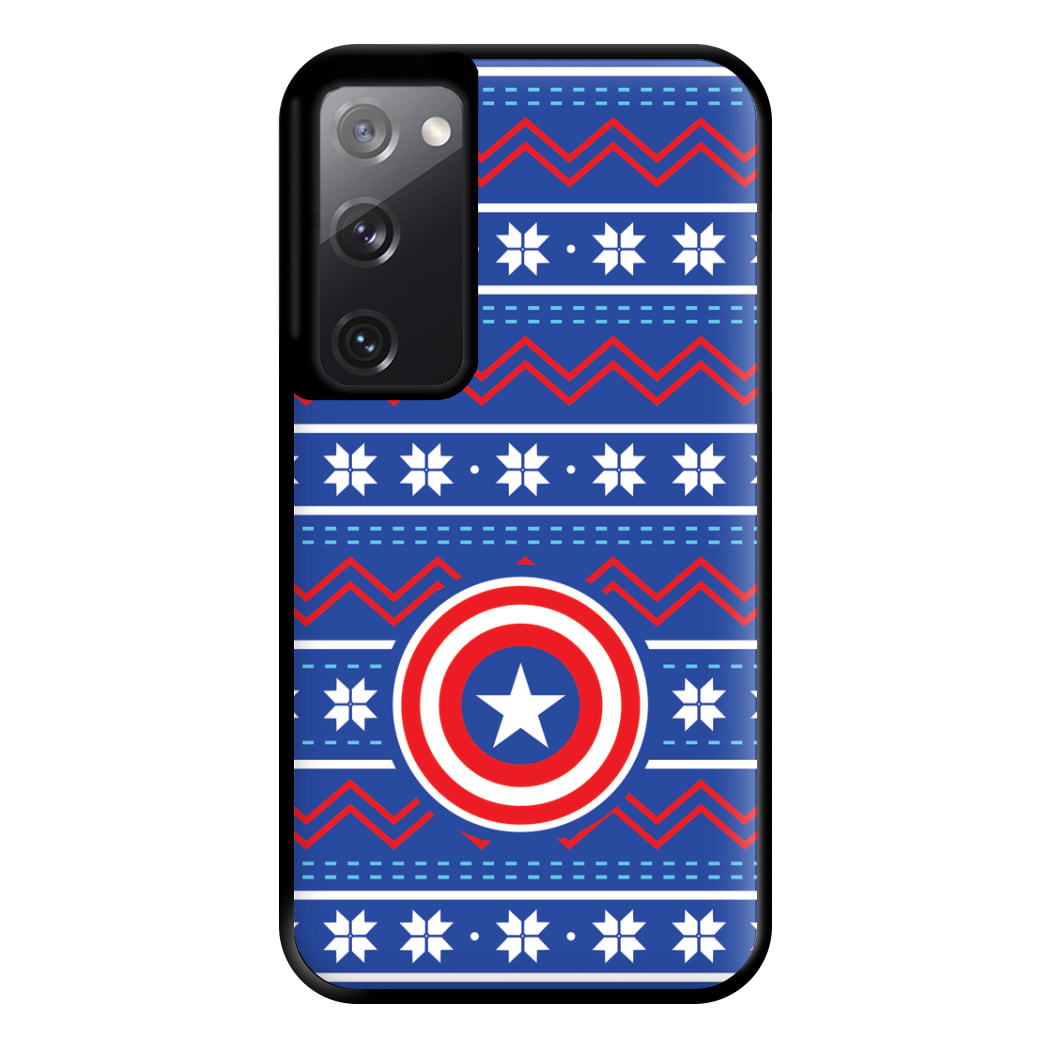 Captain Christmas Pattern Phone Case for Galaxy S20FE