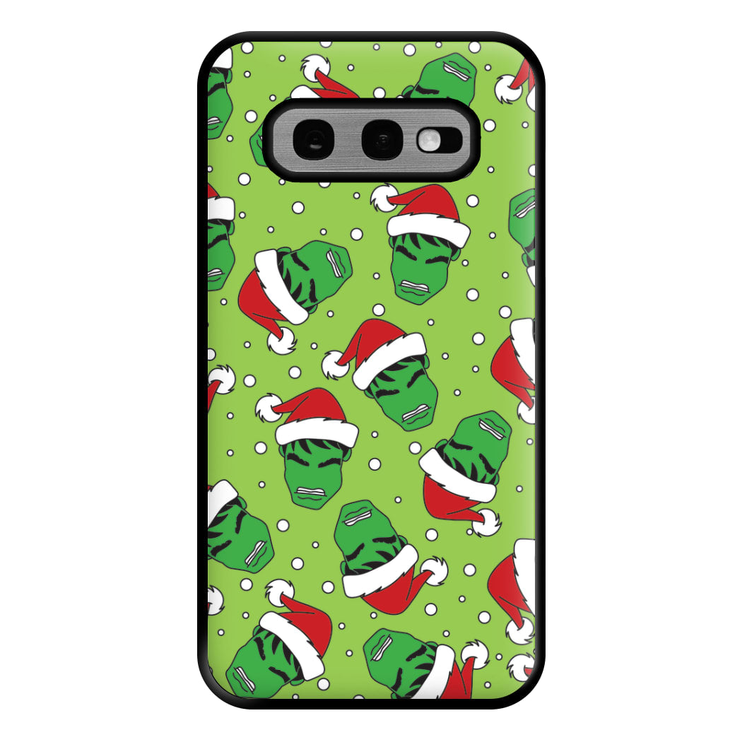 Green Christmas Pattern Phone Case for Galaxy S10e