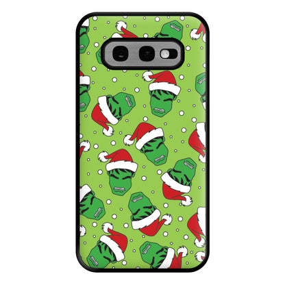 Green Christmas Pattern Phone Case for Galaxy S10e