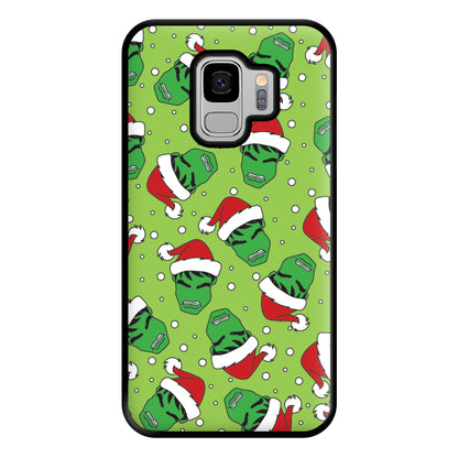 Green Christmas Pattern Phone Case for Galaxy S9 Plus