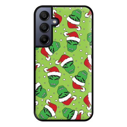 Green Christmas Pattern Phone Case for Galaxy A15