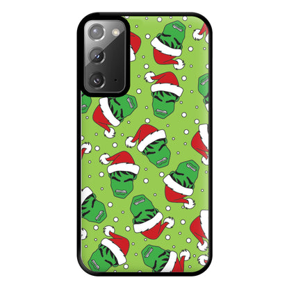 Green Christmas Pattern Phone Case for Galaxy Note 20 Ultra