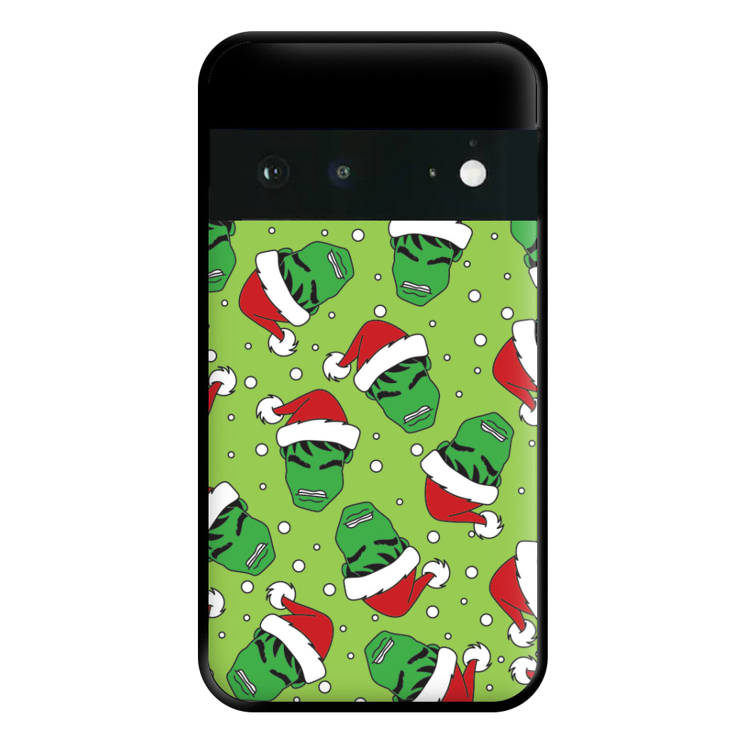 Green Christmas Pattern Phone Case for Google Pixel 6a