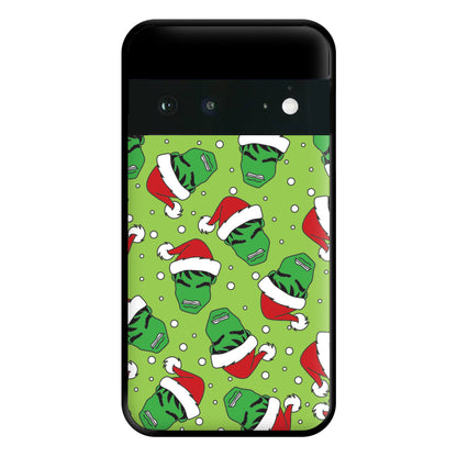 Green Christmas Pattern Phone Case for Google Pixel 6a