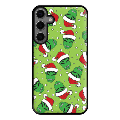 Green Christmas Pattern Phone Case for Galaxy S23FE