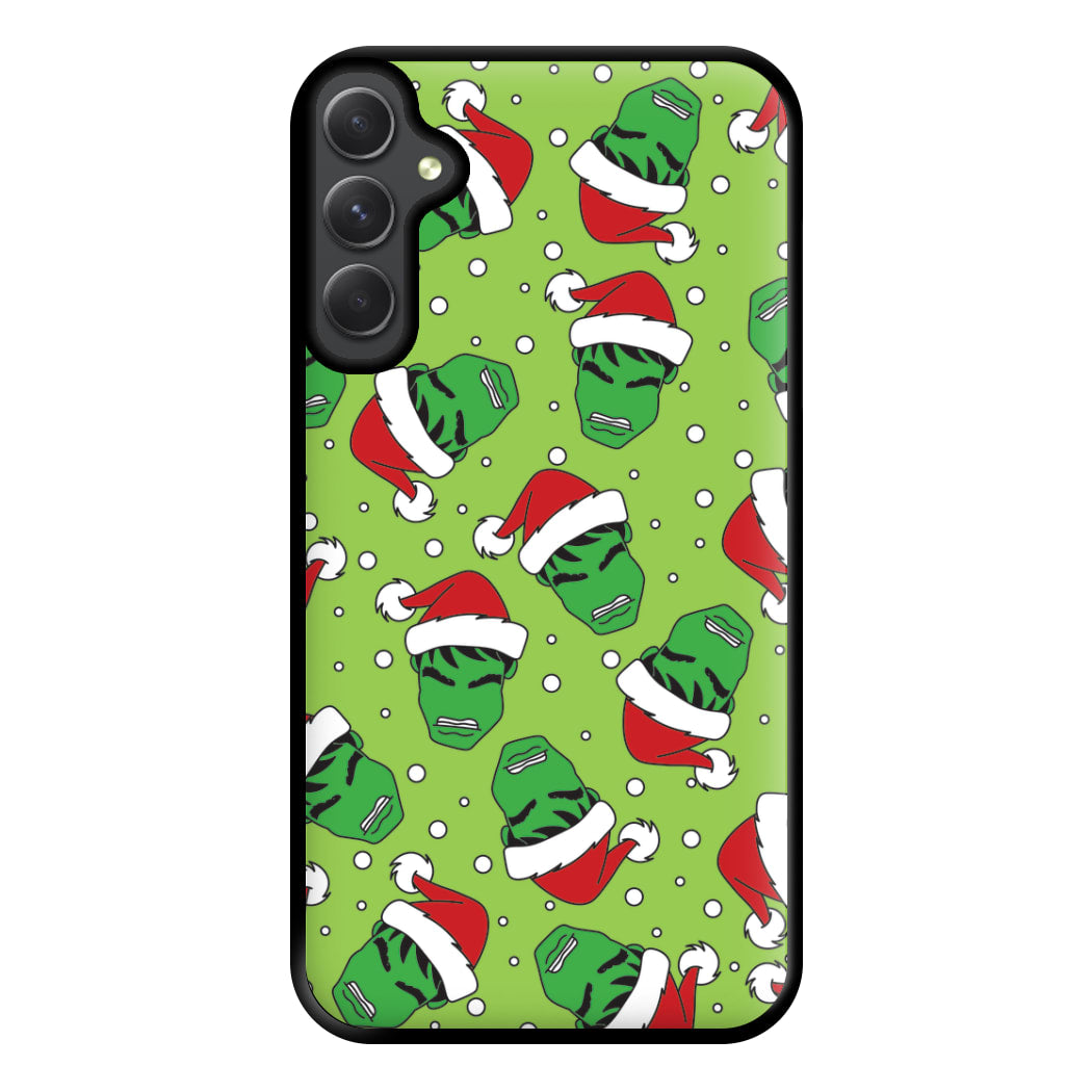 Green Christmas Pattern Phone Case for Galaxy A14