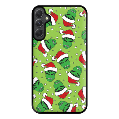 Green Christmas Pattern Phone Case for Galaxy A14