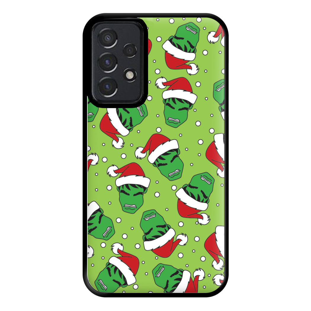 Green Christmas Pattern Phone Case for Galaxy A52 / A52s