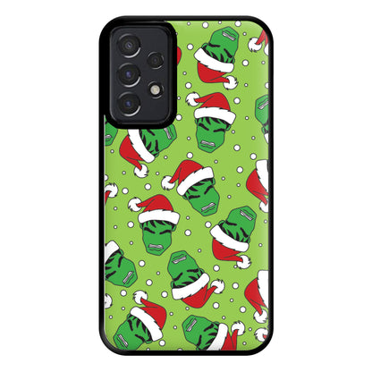 Green Christmas Pattern Phone Case for Galaxy A52 / A52s