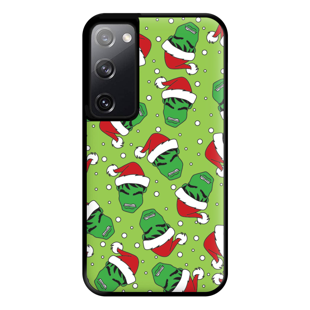 Green Christmas Pattern Phone Case for Galaxy S20