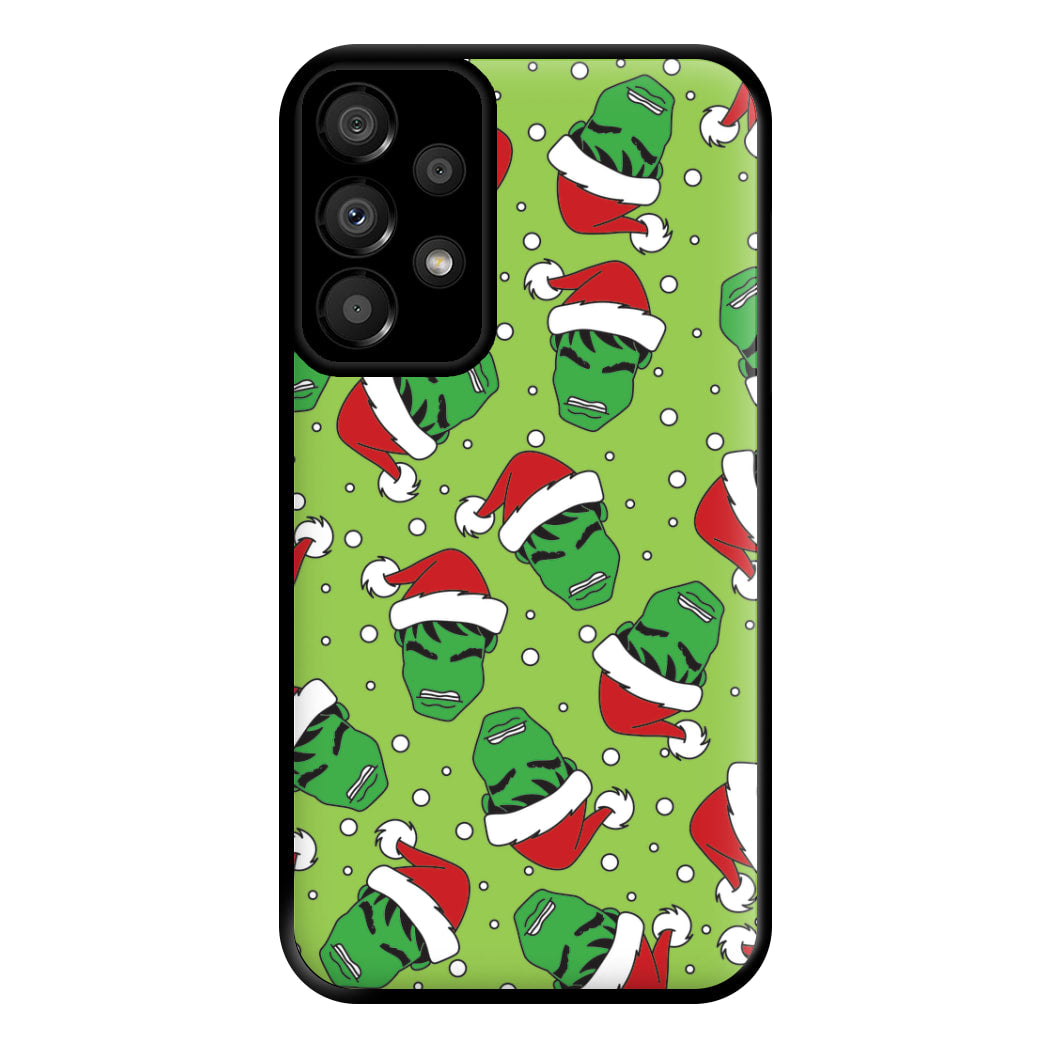 Green Christmas Pattern Phone Case for Galaxy A33