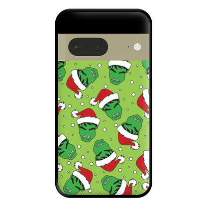 Green Christmas Pattern Phone Case for Google Pixel 7a