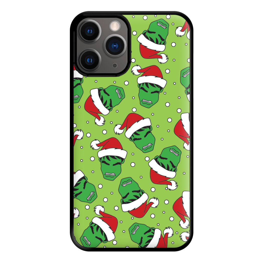 Green Christmas Pattern Phone Case for iPhone 12 Pro Max