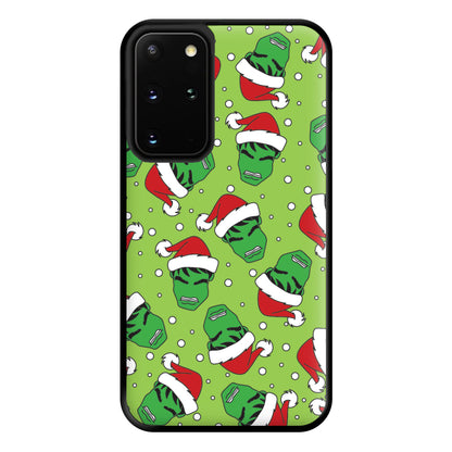 Green Christmas Pattern Phone Case for Galaxy S20 Plus