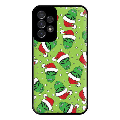 Green Christmas Pattern Phone Case for Galaxy A53