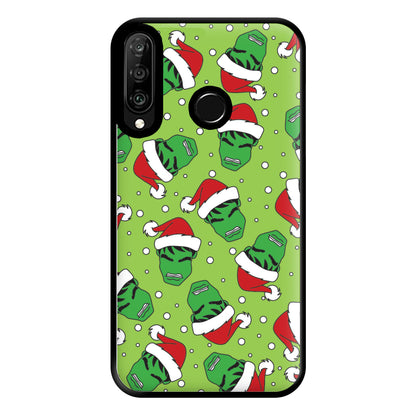 Green Christmas Pattern Phone Case for Huawei P30 Lite