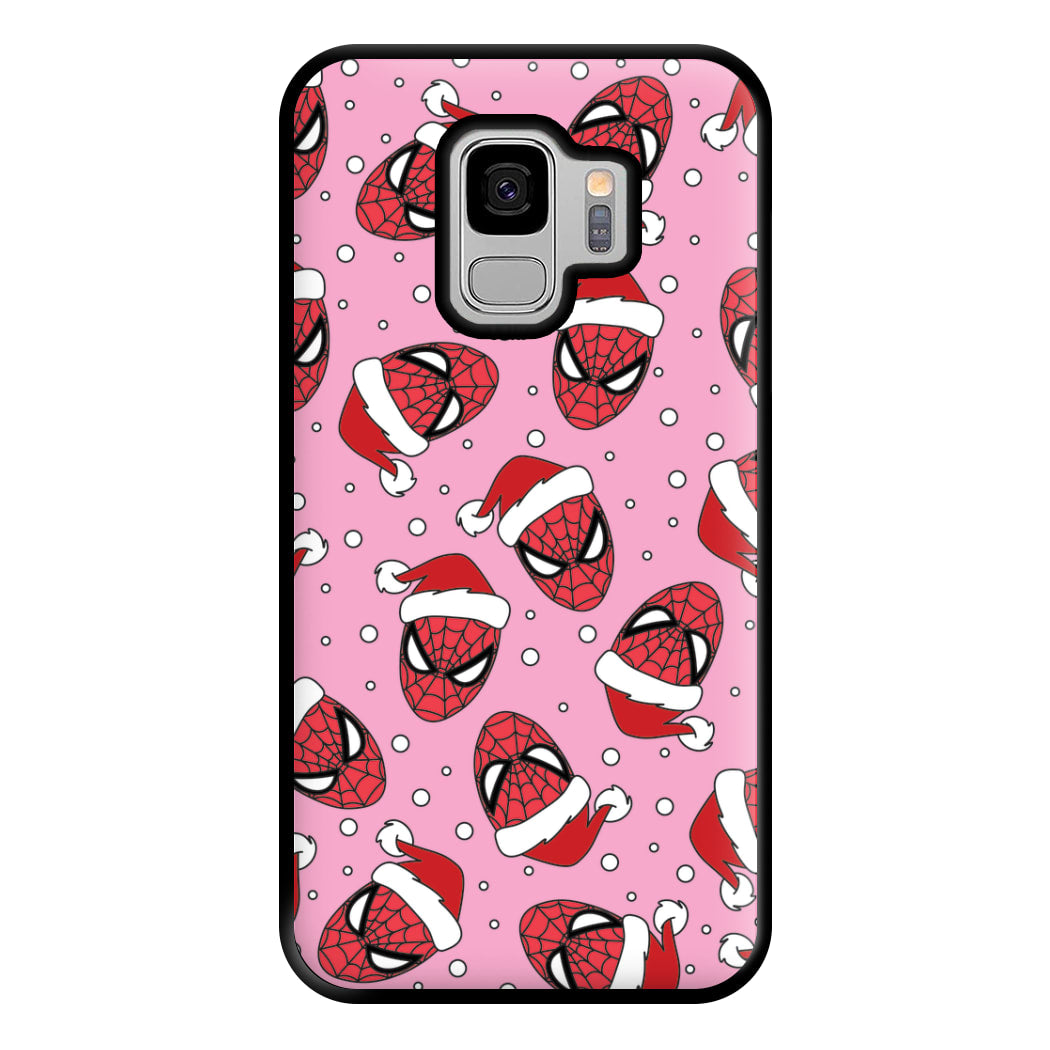 Spider Christmas Pattern Phone Case for Galaxy S9 Plus