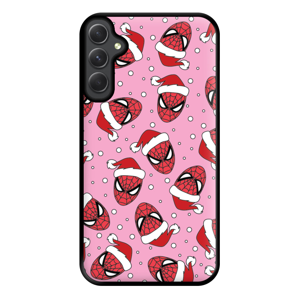 Spider Christmas Pattern Phone Case for Galaxy A34