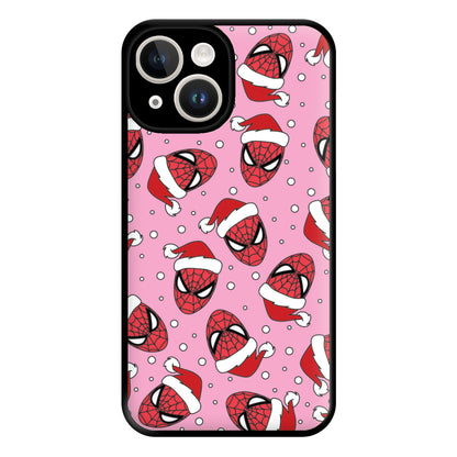 Spider Christmas Pattern Phone Case for iPhone 14