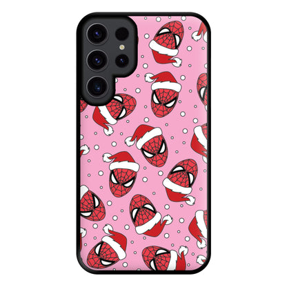 Spider Christmas Pattern Phone Case for Galaxy S23 Ultra