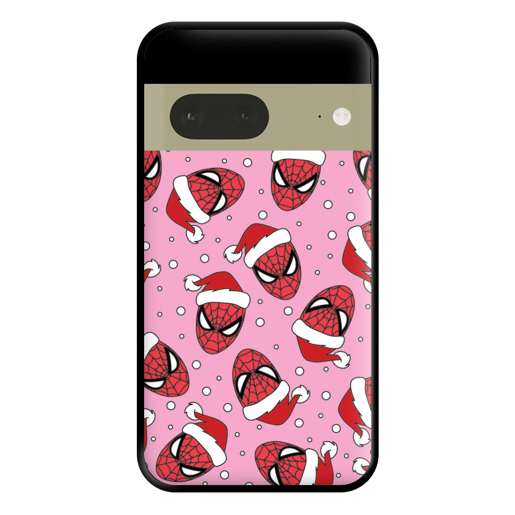 Spider Christmas Pattern Phone Case for Google Pixel 7a