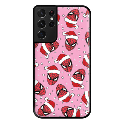 Spider Christmas Pattern Phone Case for Galaxy S21 Ultra