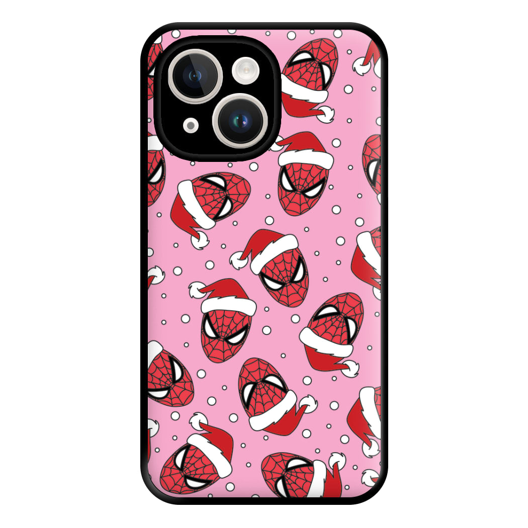 Spider Christmas Pattern Phone Case for iPhone 14 Plus