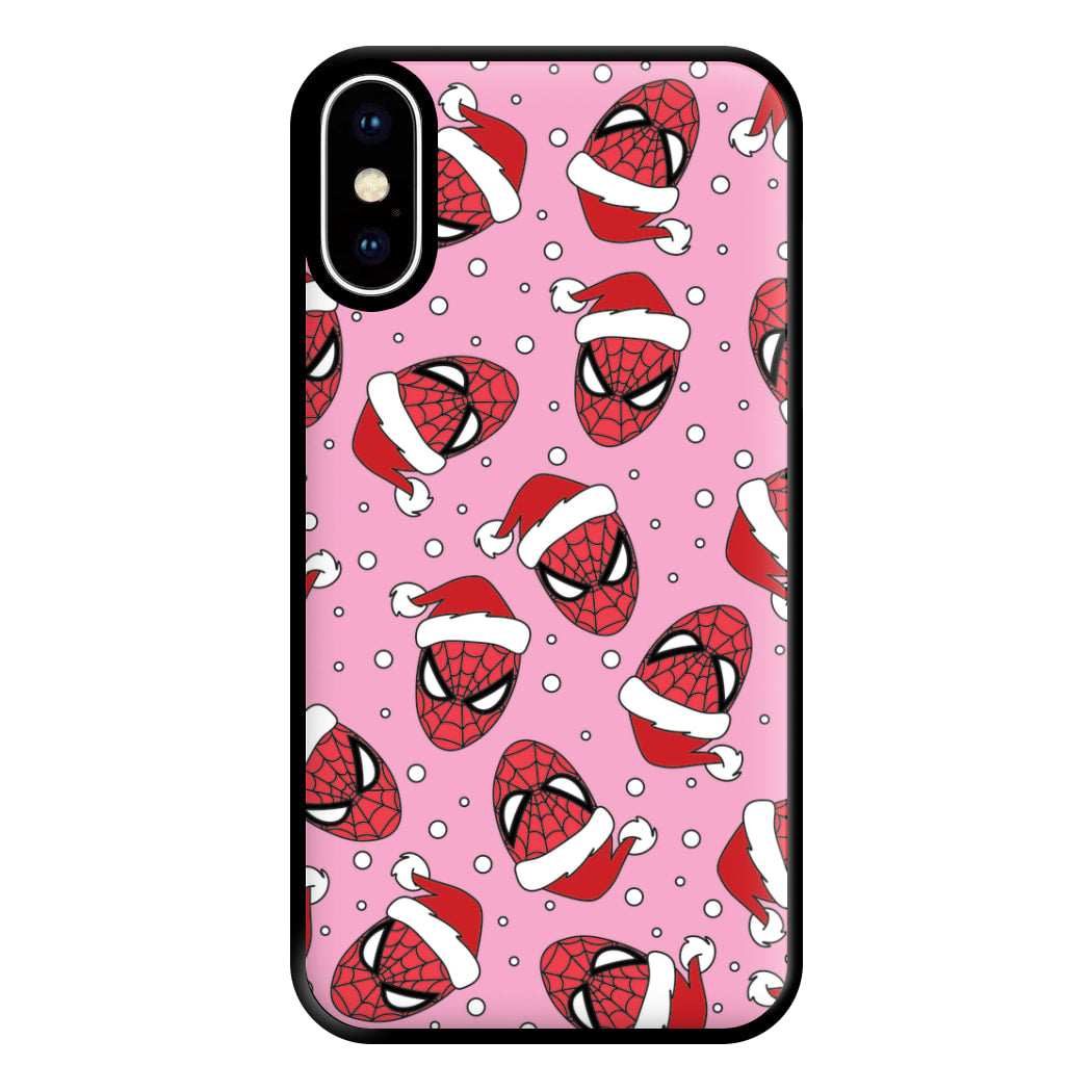 Spider Christmas Pattern Phone Case for iPhone XS Max