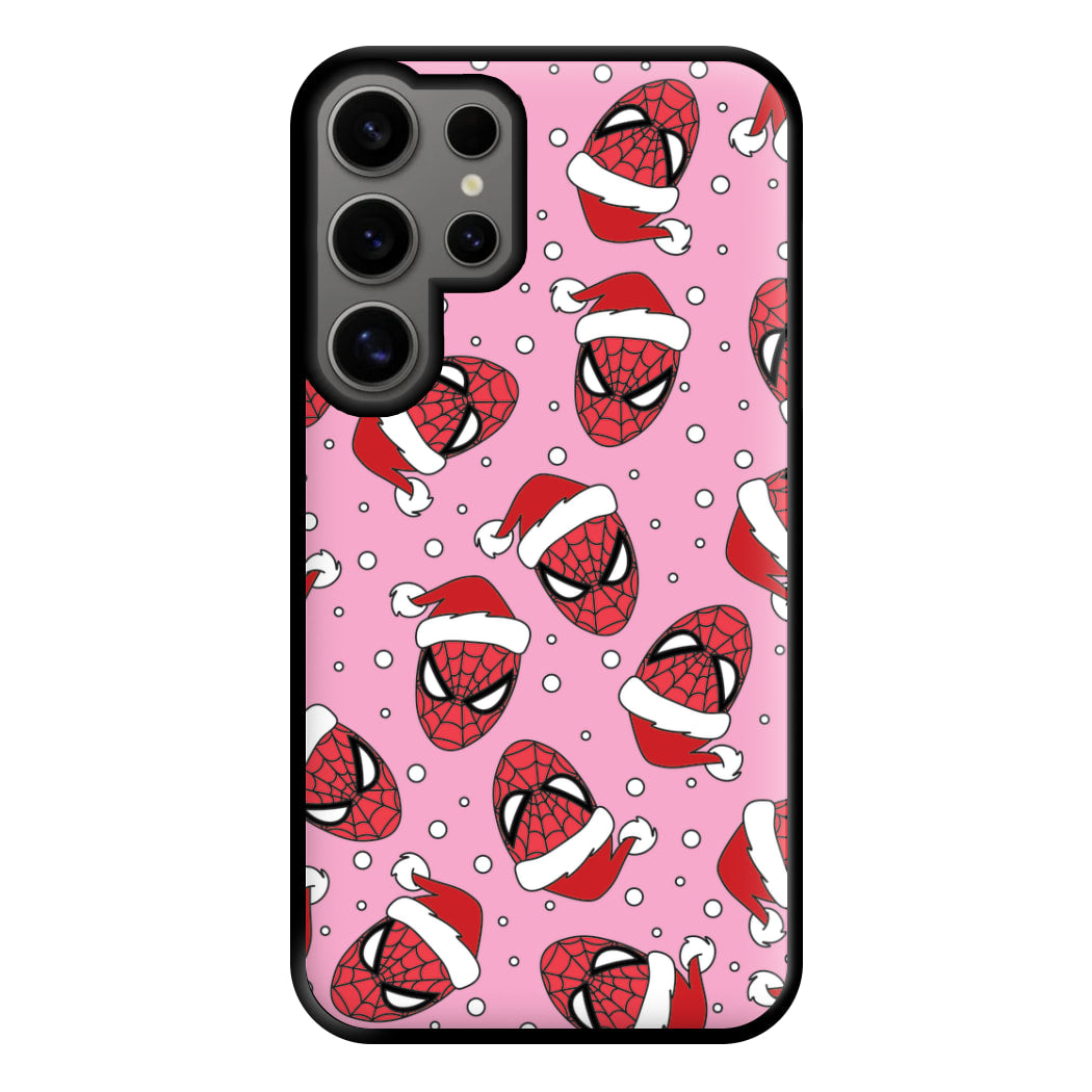 Spider Christmas Pattern Phone Case for Galaxy S24 Ultra