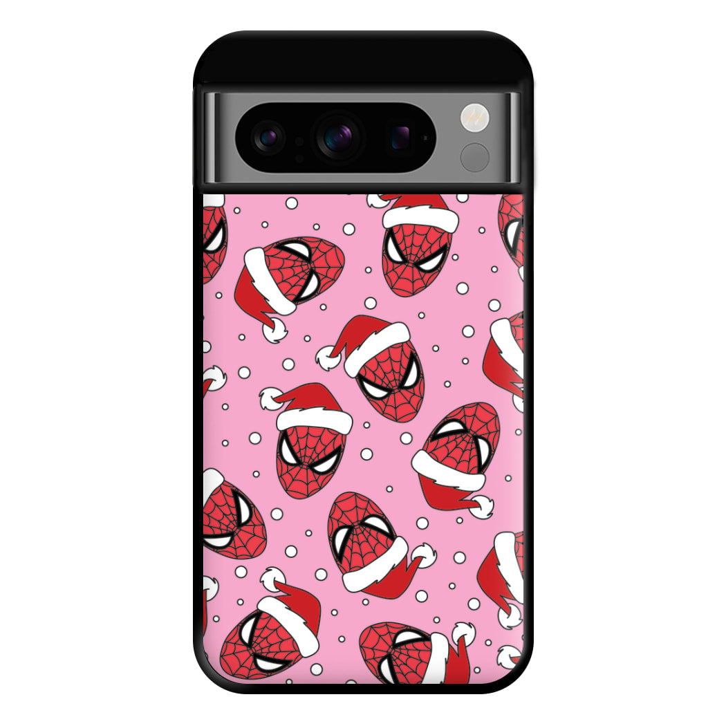 Spider Christmas Pattern Phone Case for Google Pixel 8 Pro