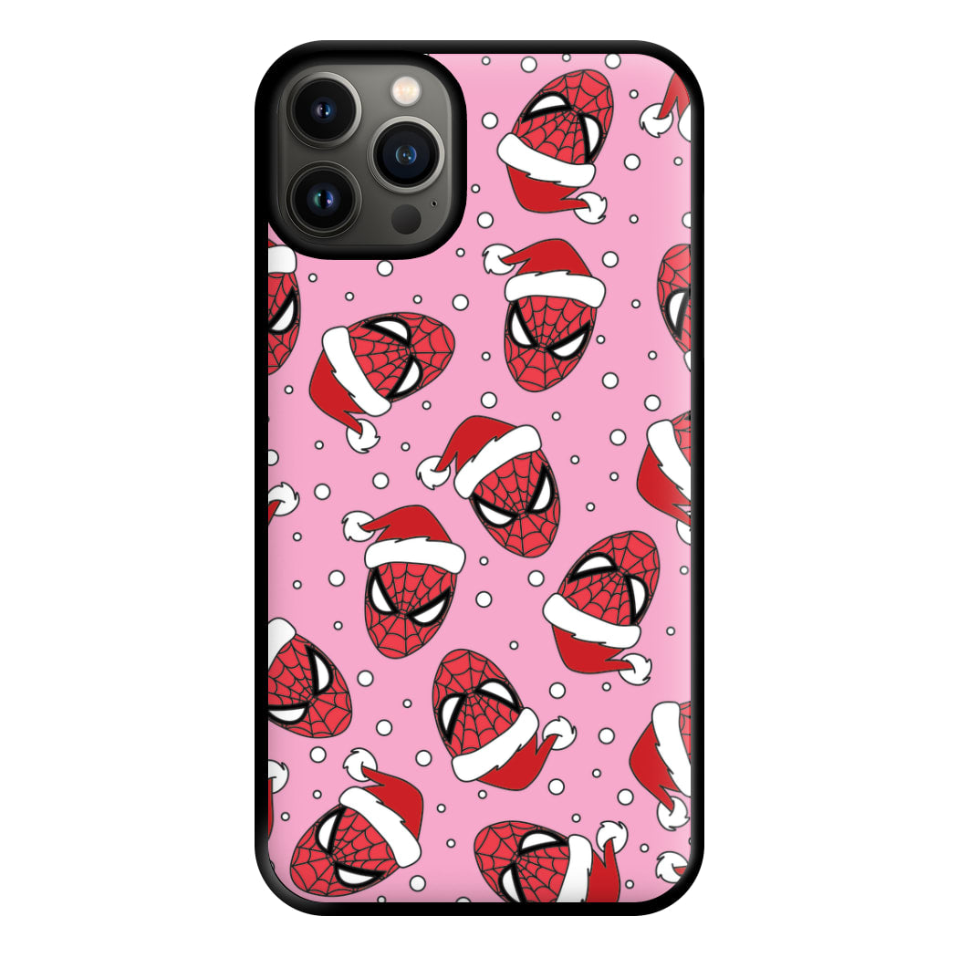 Spider Christmas Pattern Phone Case for iPhone 13