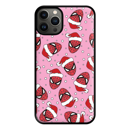 Spider Christmas Pattern Phone Case for iPhone 13