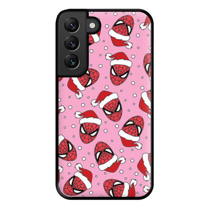 Spider Christmas Pattern Phone Case for Galaxy S22 Plus