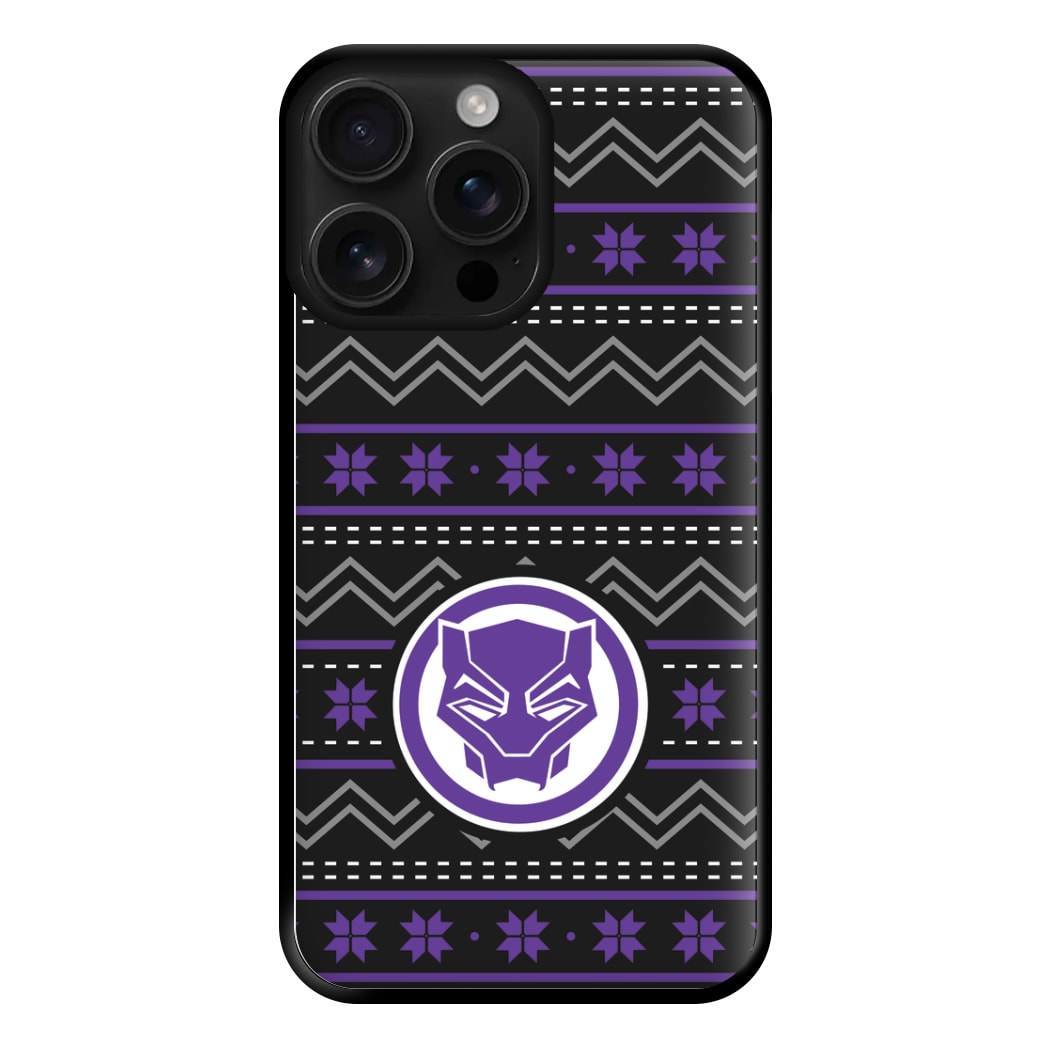 Panther Christmas Pattern Phone Case