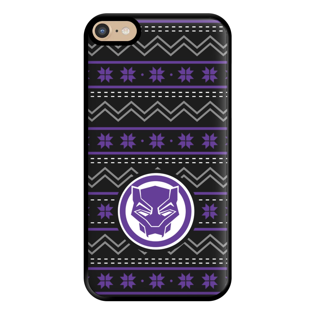 Panther Christmas Pattern Phone Case for iPhone 6 Plus / 7 Plus / 8 Plus