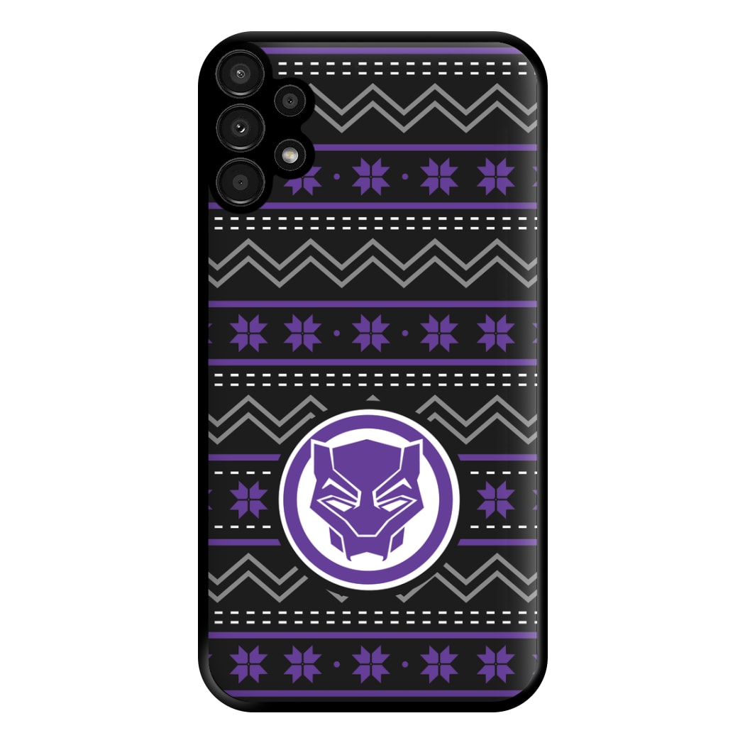 Panther Christmas Pattern Phone Case for Galaxy A13