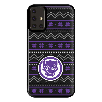 Panther Christmas Pattern Phone Case for Galaxy A71