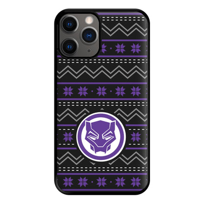 Panther Christmas Pattern Phone Case for iPhone 12 Pro Max