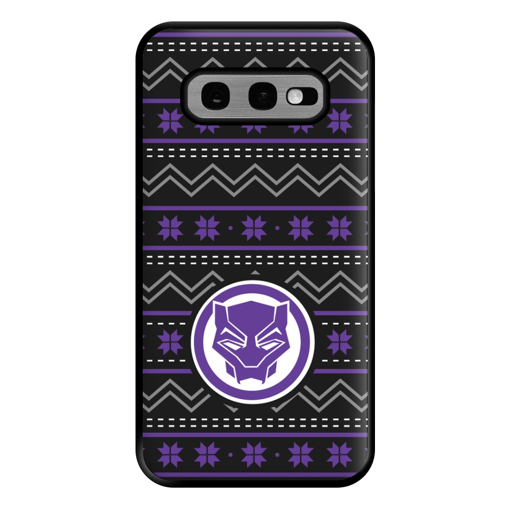 Panther Christmas Pattern Phone Case for Galaxy S10e