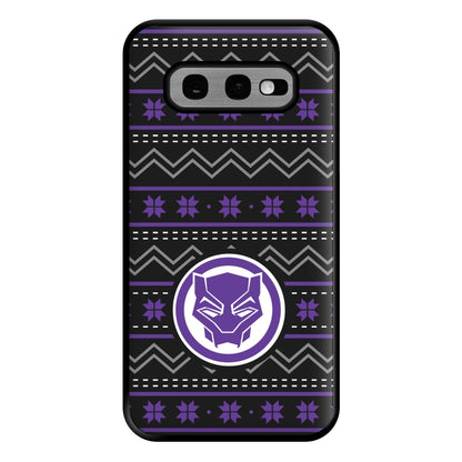 Panther Christmas Pattern Phone Case for Galaxy S10e