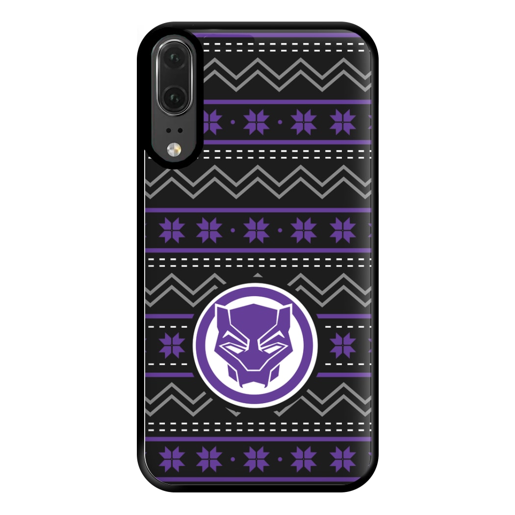 Panther Christmas Pattern Phone Case for Huawei P20