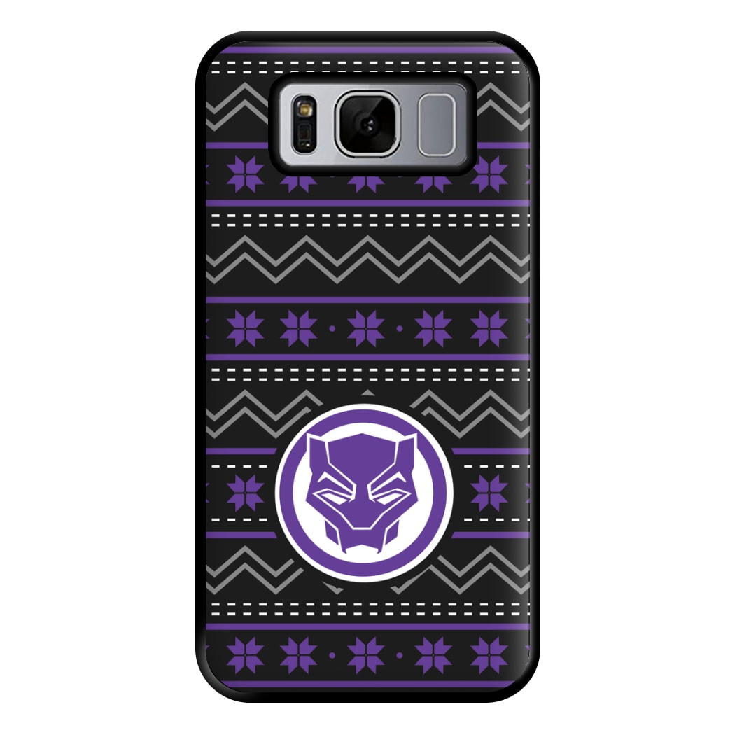 Panther Christmas Pattern Phone Case for Galaxy S8 Plus