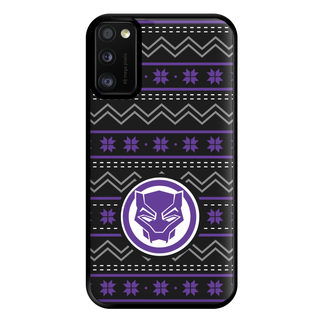 Panther Christmas Pattern Phone Case for Galaxy A41