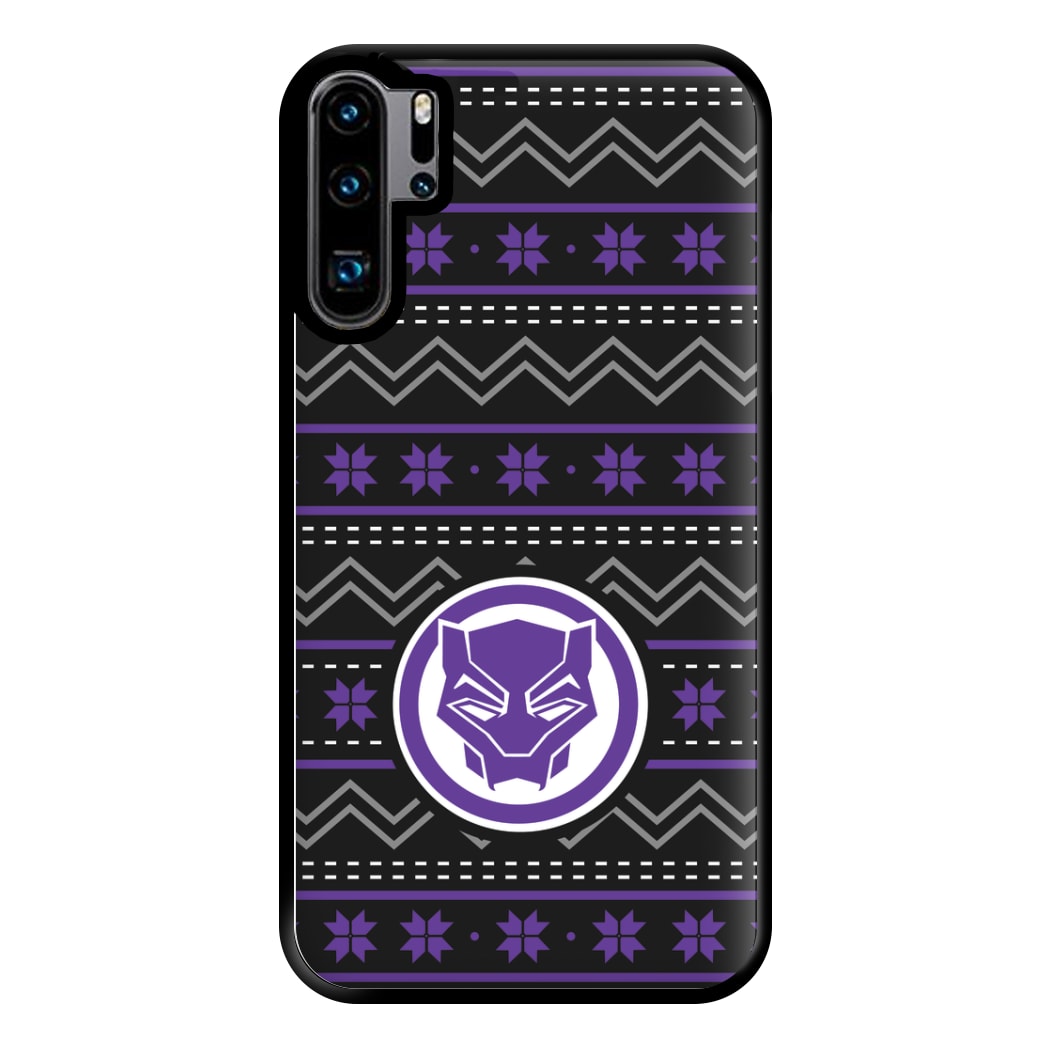 Panther Christmas Pattern Phone Case for Huawei P30 Pro