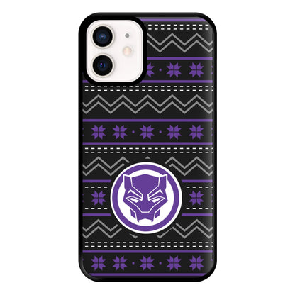 Panther Christmas Pattern Phone Case for iPhone 12 Mini